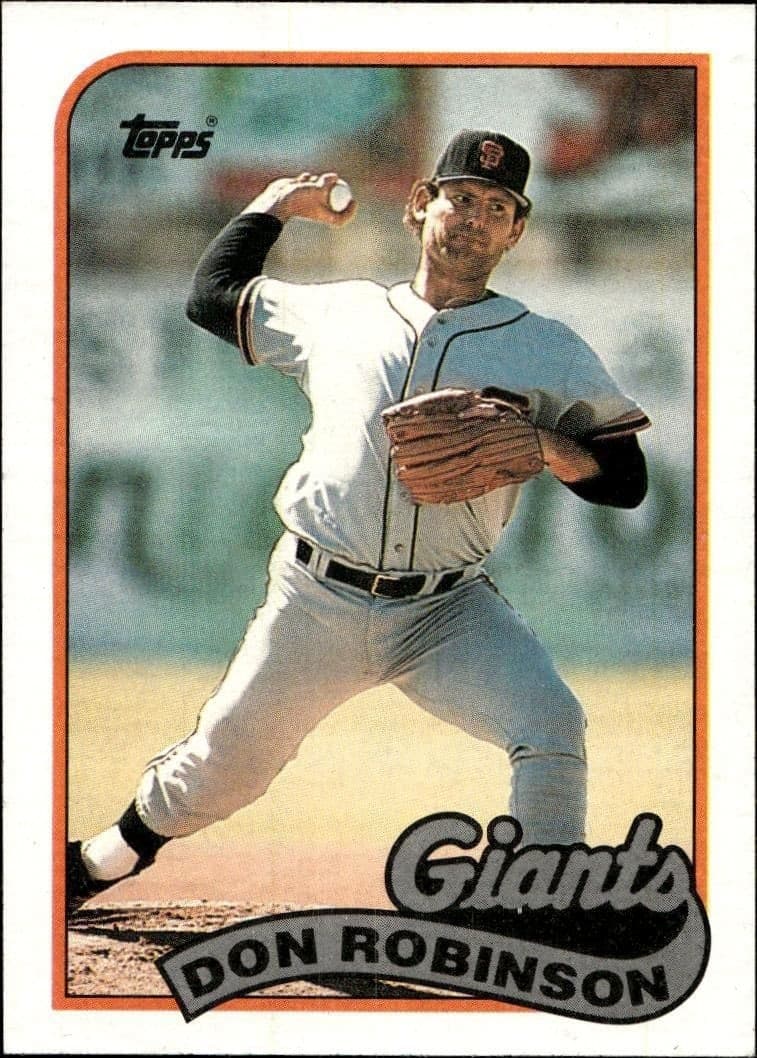 1989 Topps Don Robinson #473 trading card