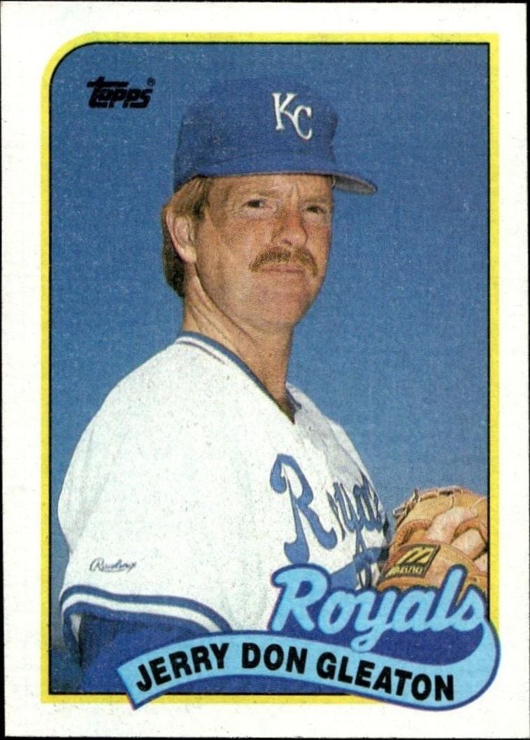 Jerry Don Gleaton 1989 Topps #724 Baseball Trading Card - Front 1989 Topps Jerry Don Gleaton #724 baseball trading card front
