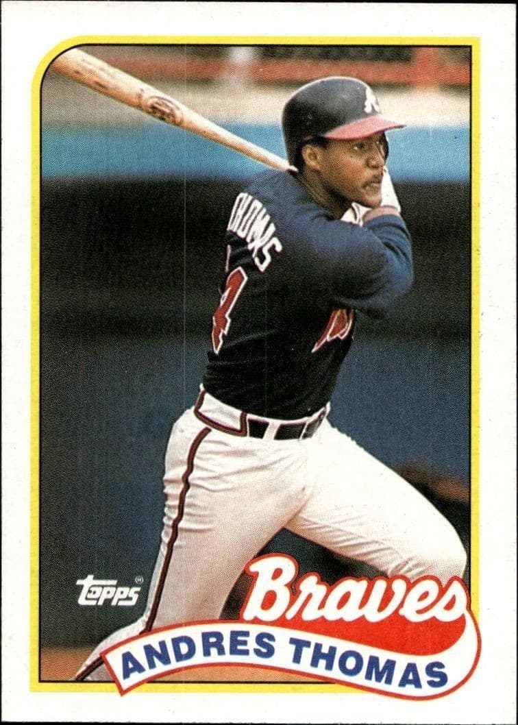 1989 Topps Andres Thomas #523 trading card
