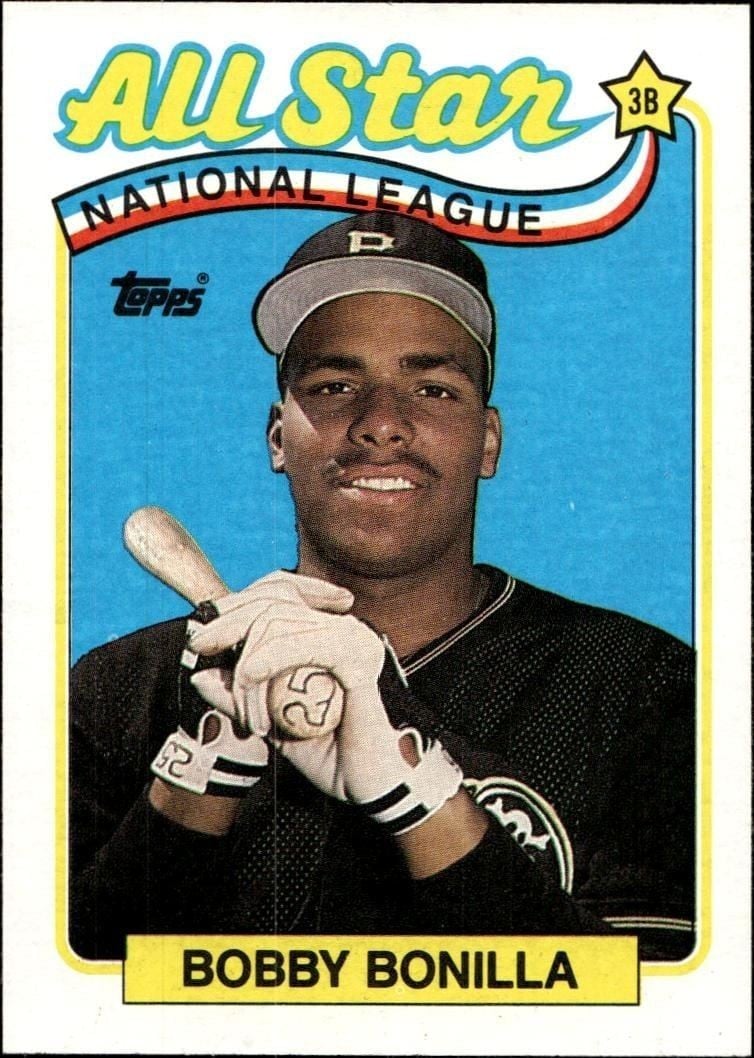 Bobby Bonilla 1989 Topps #388 Baseball Trading Card - Front 1989 Topps Bobby Bonilla #388 baseball trading card front