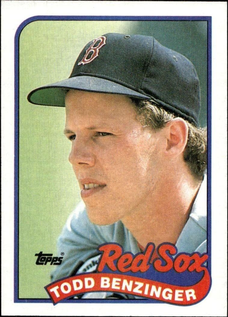 1989 Topps Todd Benzinger #493 trading card