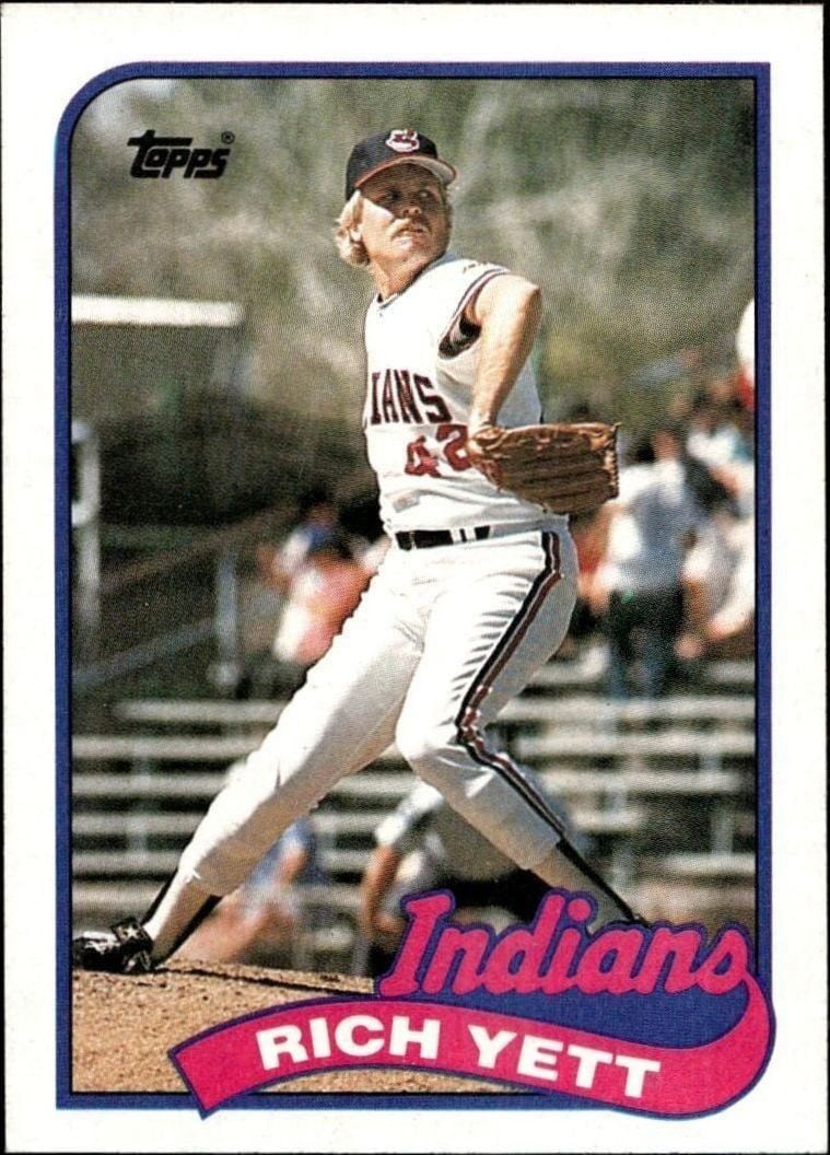 Rich Yett 1989 Topps #363 Baseball Trading Card - Front 1989 Topps Rich Yett #363 baseball trading card front