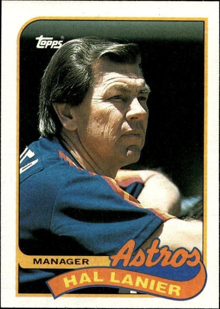 Hal Lanier 1989 Topps #164 Baseball Trading Card - Front 1989 Topps Hal Lanier #164 baseball trading card front