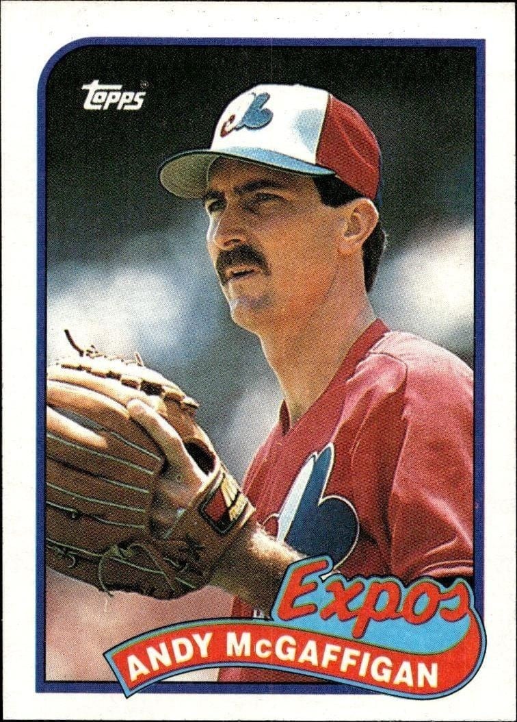 Andy McGaffigan 1989 Topps #278 Baseball Trading Card - Front 1989 Topps Andy McGaffigan #278 baseball trading card front