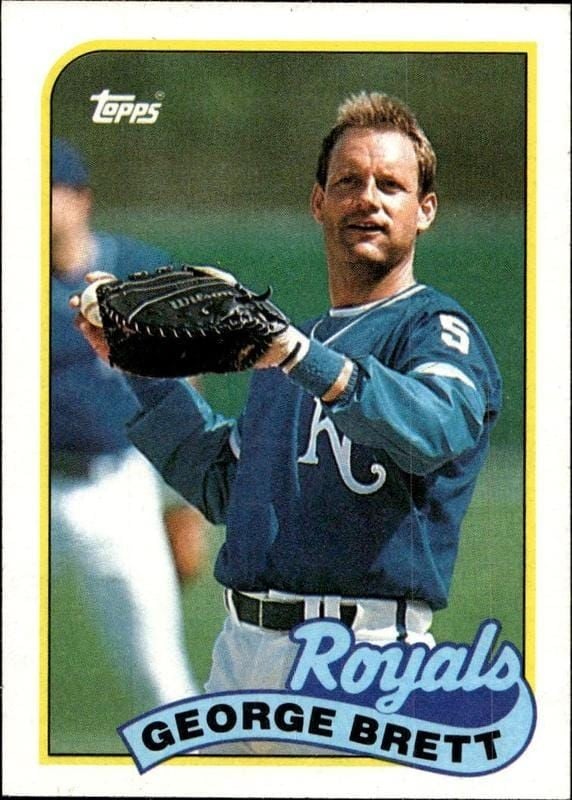 George Brett 1989 Topps #200 Baseball Trading Card - Front 1989 Topps George Brett #200 baseball trading card front