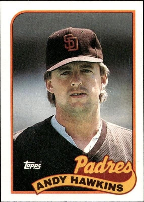 Andy Hawkins 1989 Topps #533 Baseball Trading Card - Front 1989 Topps Andy Hawkins #533 baseball trading card front