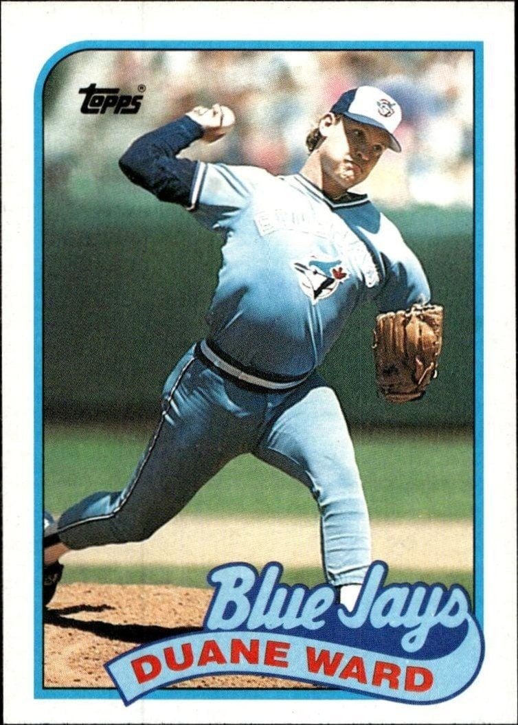 Duane Ward 1989 Topps #502 Baseball Trading Card - Front 1989 Topps Duane Ward #502 baseball trading card front