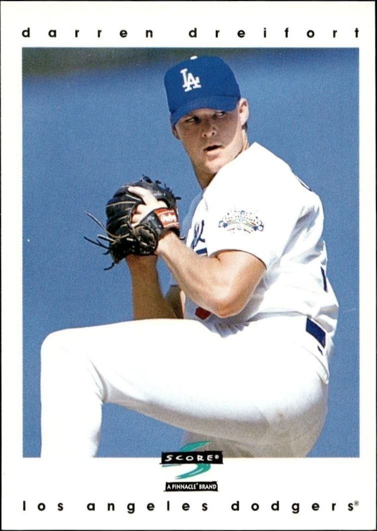 1997 Pinnacle Score Darren Dreifort #8 trading card