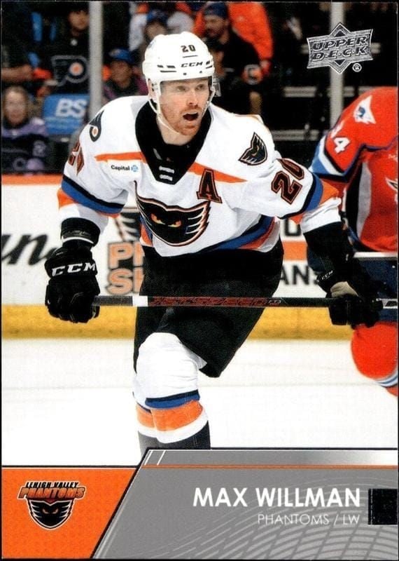 Max Willman 2021-22 Upper Deck Ahl #61 Hockey Trading Card - Front 2021-22 Upper Deck Ahl Max Willman #61 hockey trading card front