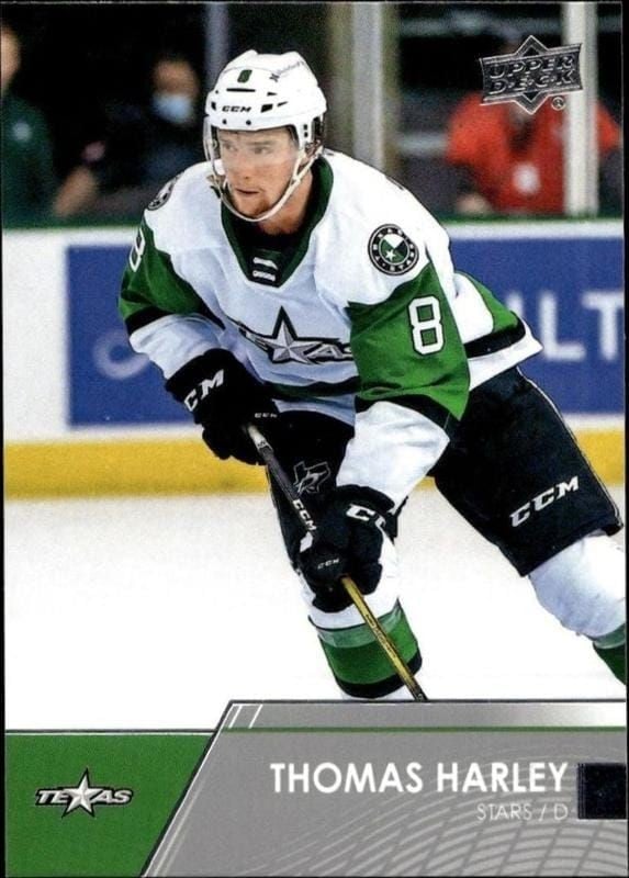 2021-22 Upper-Deck Ahl Thomas Harley #58 trading card