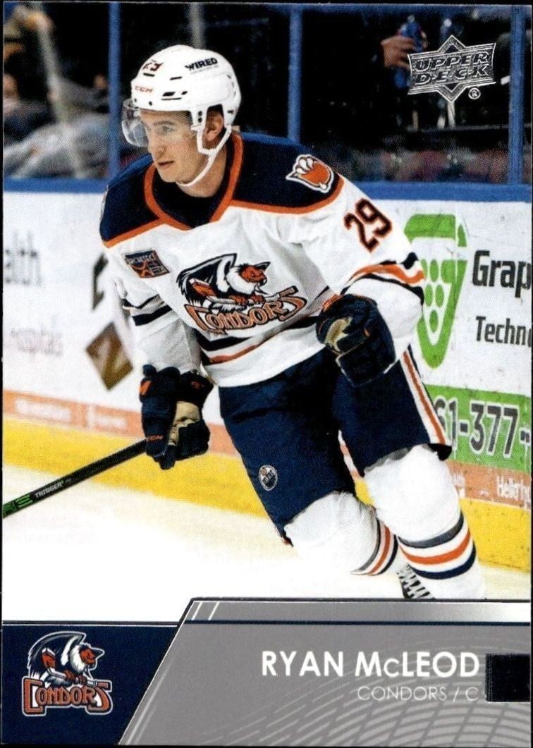 Ryan McLeod 2021-22 Upper Deck Ahl #63 Hockey Trading Card - Front 2021-22 Upper Deck Ahl Ryan McLeod #63 hockey trading card front