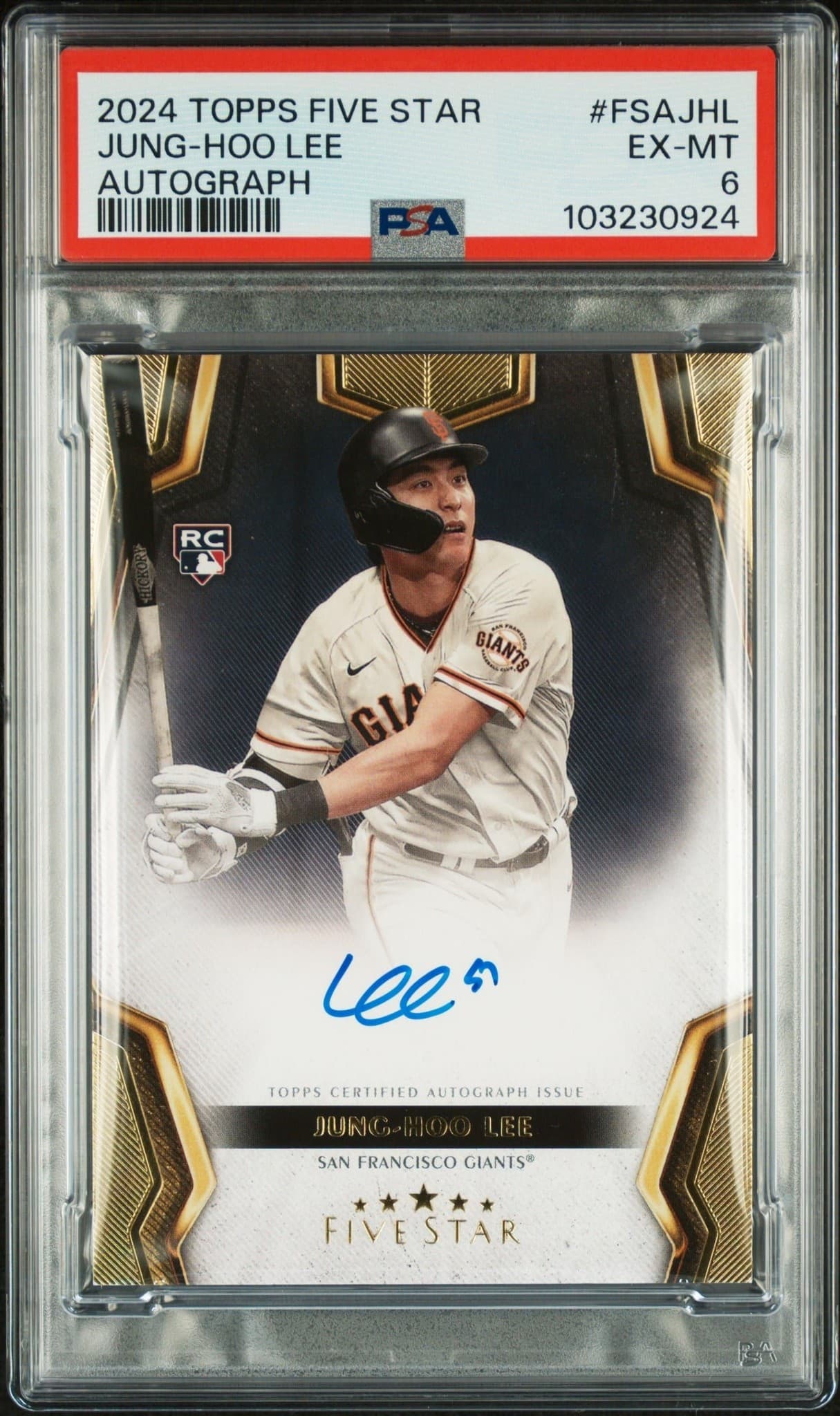 2024 Topps Five Star Jung Hoo Lee #FSA-JHL trading card