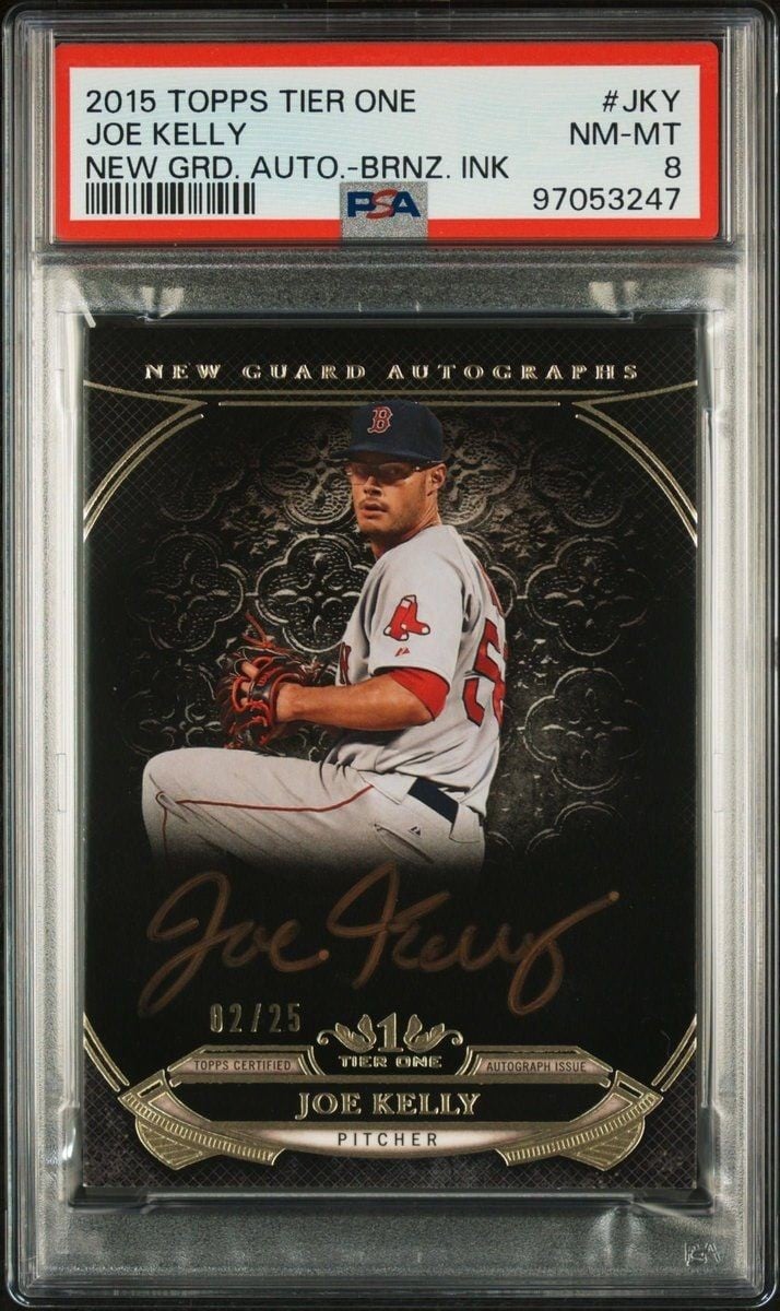 2015 Topps Tier One Joe Kelly #NGA-JKY trading card