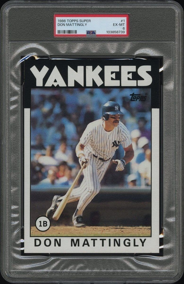 1986 Topps Super Don Mattingly #1 trading card