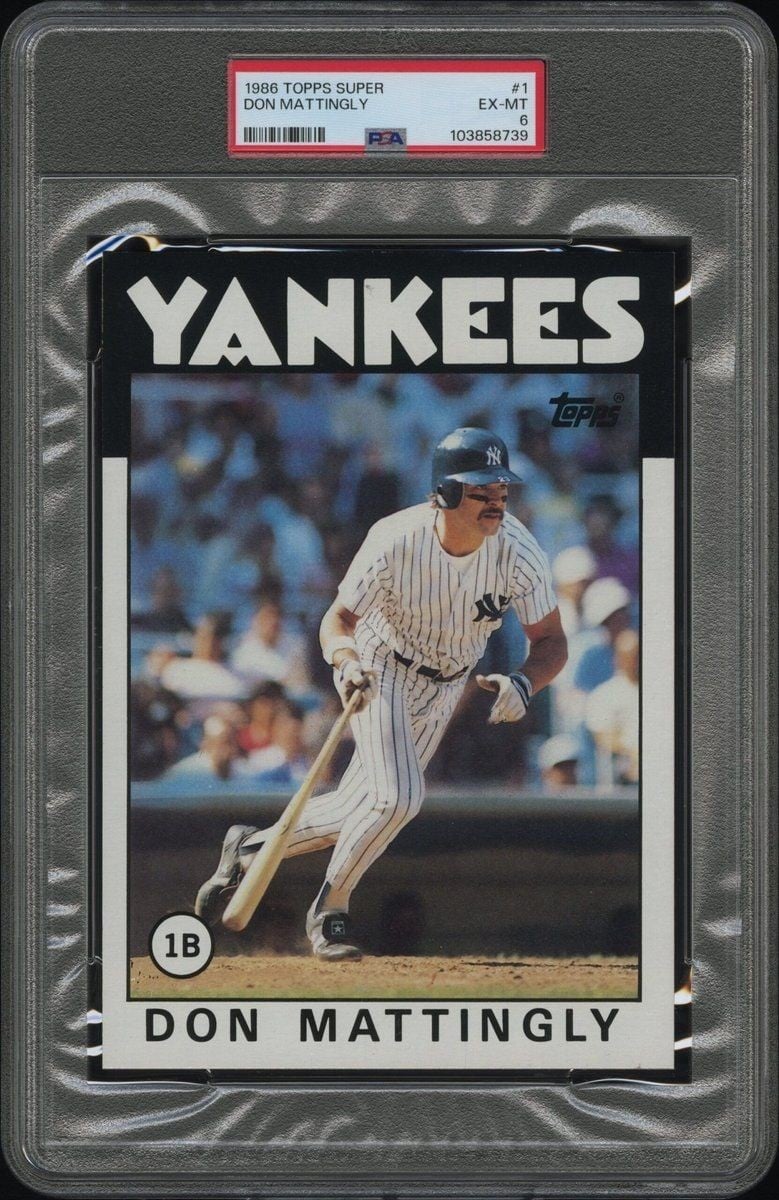 1986 Topps Super Don Mattingly #1 trading card