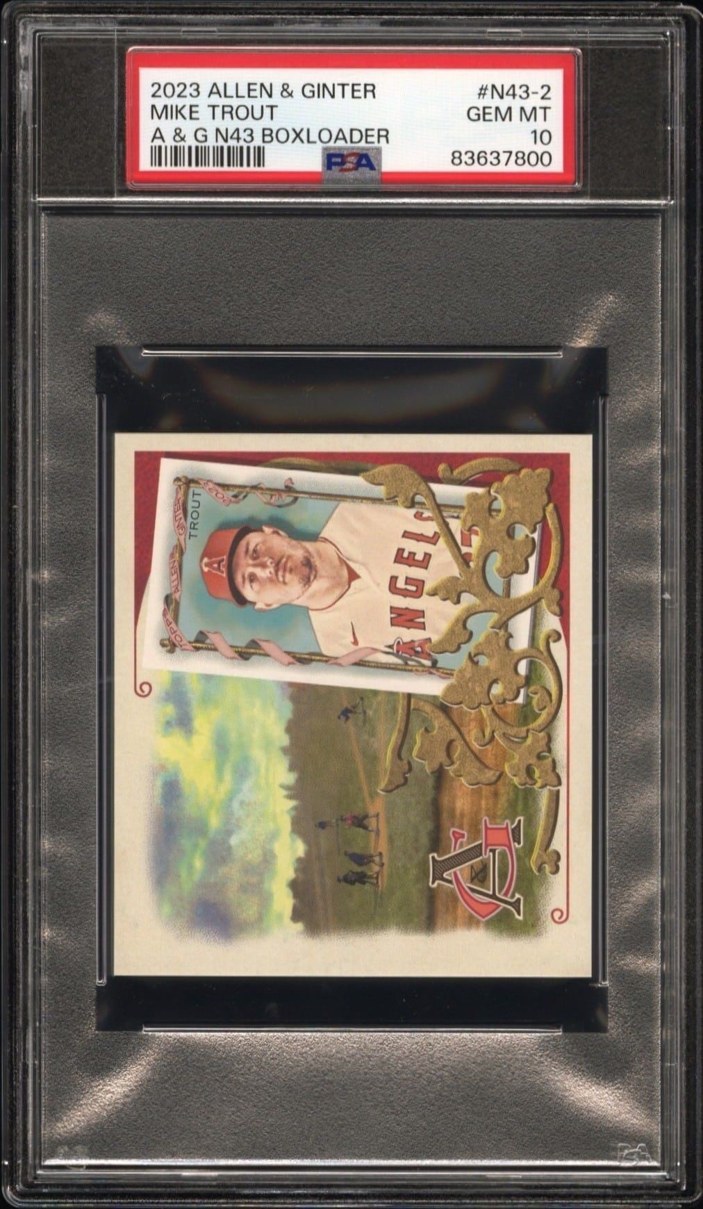 2023 Topps Allen & Ginter Mike Trout #N43-2 trading card