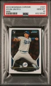 2013 Bowman Chrome Hyun-Jin Ryu #321 trading card