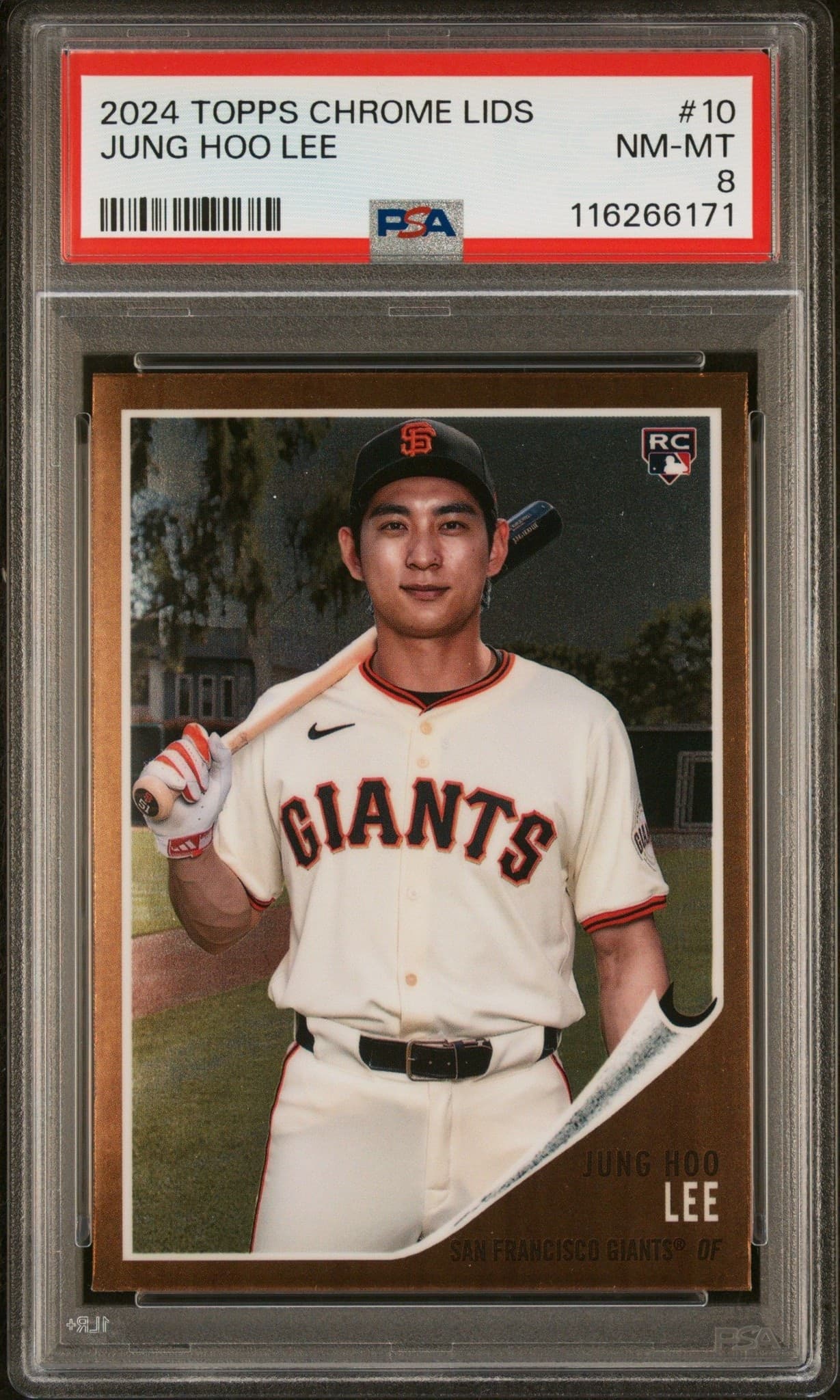2024 Topps Chrome Lids Mitchell & Ness Jung Hoo Lee #10 trading card