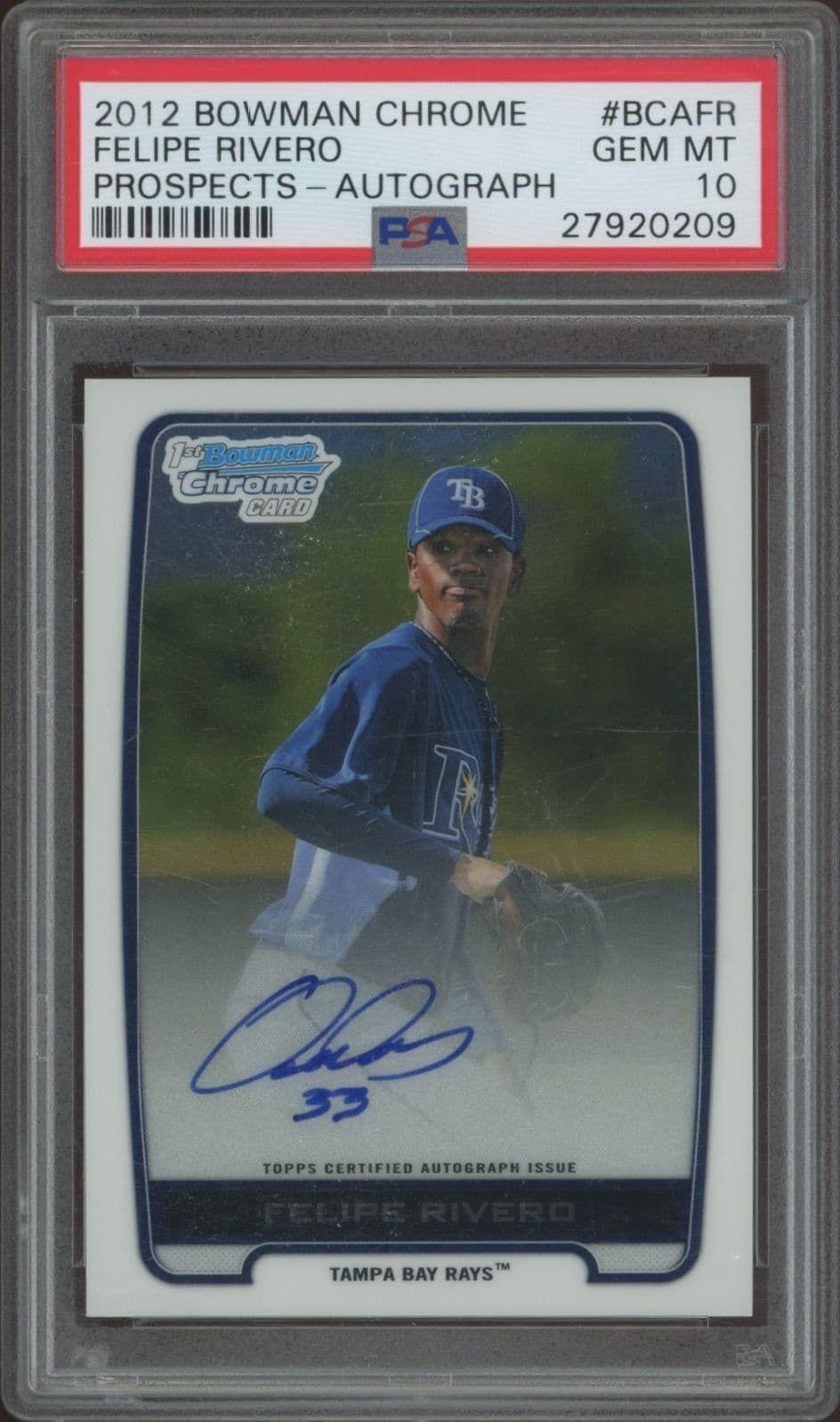 2012 Bowman Chrome Felipe Rivero #BCA-FR trading card