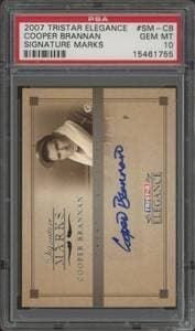 Cooper Brannan 2007 Tristar Elegance #SM-CB Baseball Trading Card - Front 2007 Tristar Elegance Cooper Brannan #SM-CB baseball trading card front