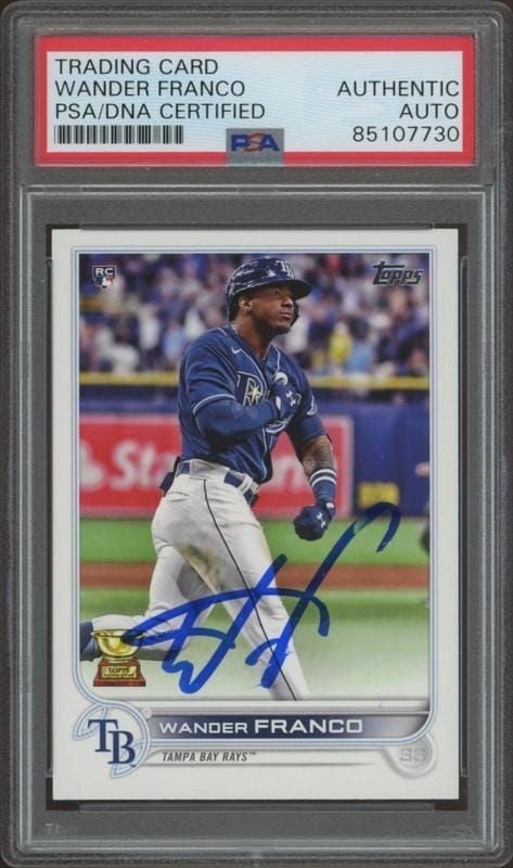 Wander Franco 2022 Topps #215 Baseball Trading Card - Front 2022 Topps Wander Franco #215 baseball trading card front