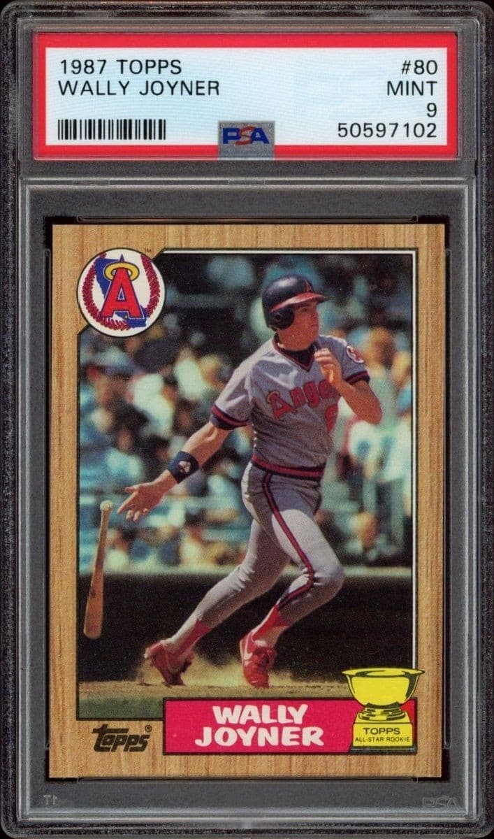 1987 Topps Wally Joyner #80 trading card
