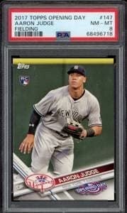 Aaron Judge 2017 Topps Opening Day #147 Baseball Trading Card - Front 2017 Topps Opening Day Aaron Judge #147 baseball trading card front