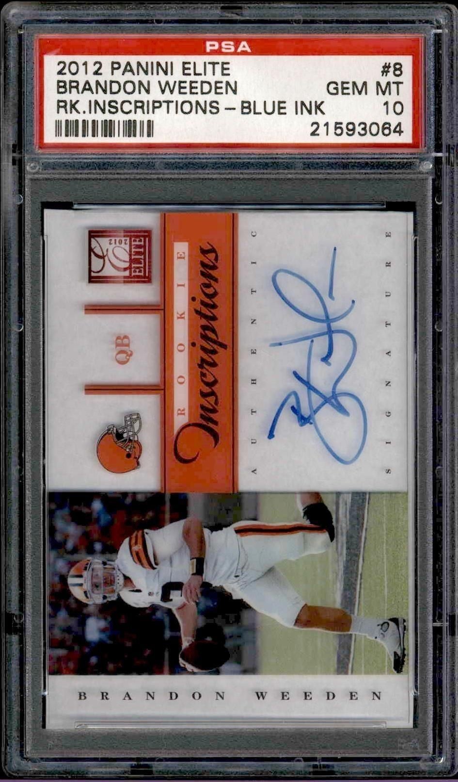 2012 Panini Elite Brandon Weeden #8 trading card