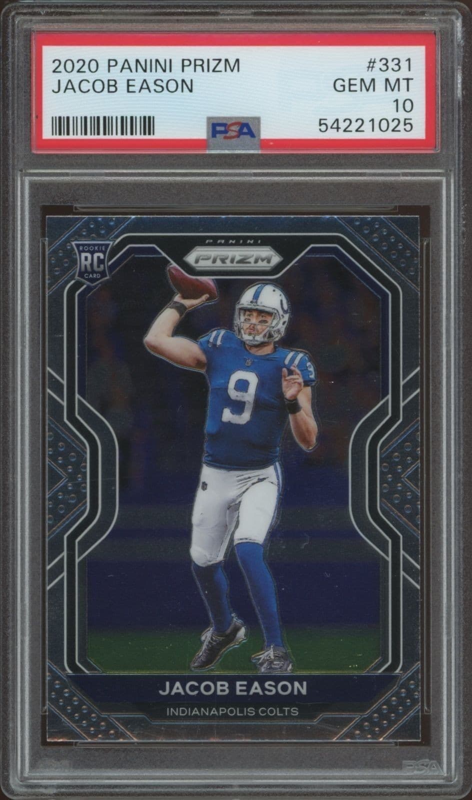2020 Panini Prizm Jacob Eason #331 trading card