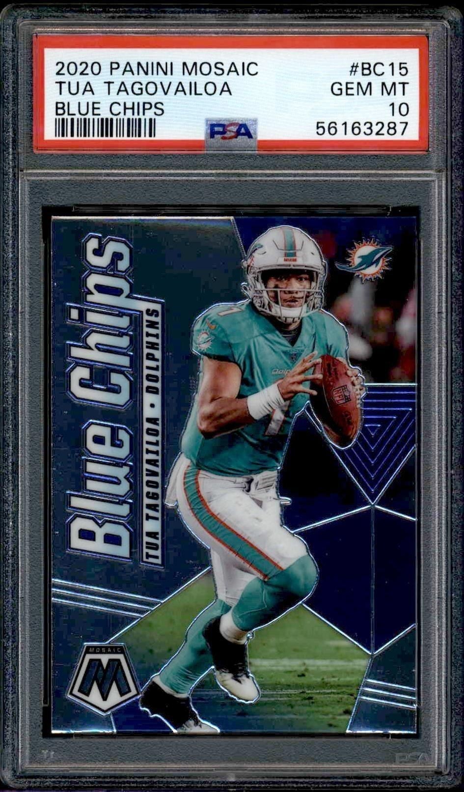 Tua Tagovailoa 2020 Panini Mosaic #BC15 Football Trading Card - Front 2020 Panini Mosaic Tua Tagovailoa #BC15 football trading card front