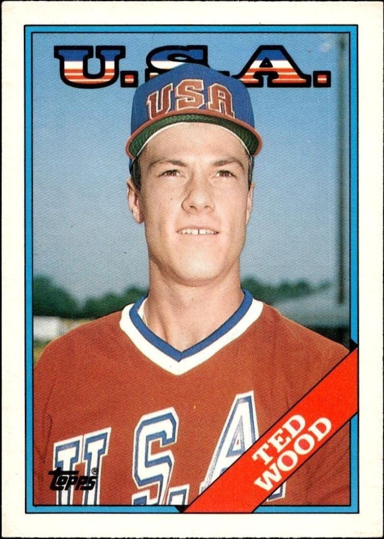 Ted Wood 1988 Topps Traded #130T Baseball Trading Card - Front 1988 Topps Traded Ted Wood #130T baseball trading card front