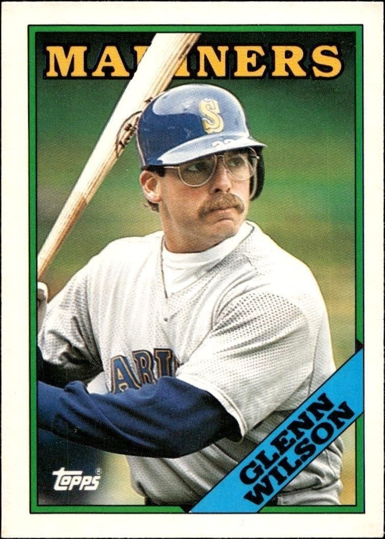 Glenn Wilson 1988 Topps Traded #129T Baseball Trading Card - Front 1988 Topps Traded Glenn Wilson #129T baseball trading card front