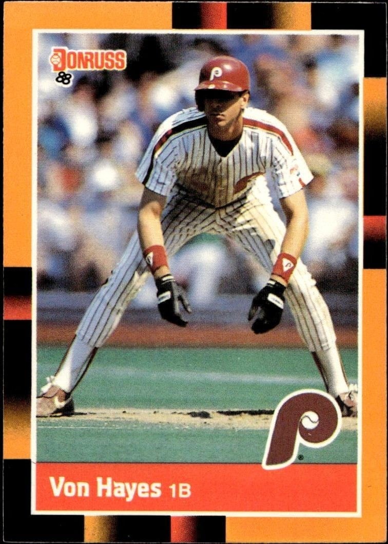 1988 Donruss Baseball's Best Von Hayes #128 trading card