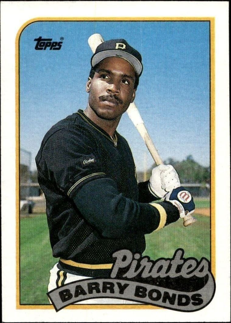 Barry Bonds 1989 Topps #620 Baseball Trading Card - Front 1989 Topps Barry Bonds #620 baseball trading card front