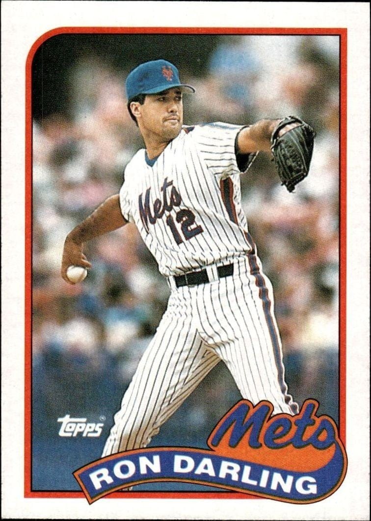 Ron Darling 1989 Topps #105 Baseball Trading Card - Front 1989 Topps Ron Darling #105 baseball trading card front