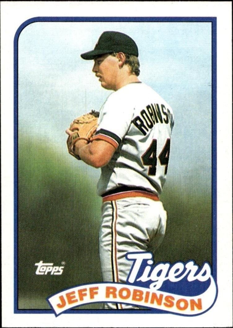 Jeff Robinson 1989 Topps #267 Baseball Trading Card - Front 1989 Topps Jeff Robinson #267 baseball trading card front