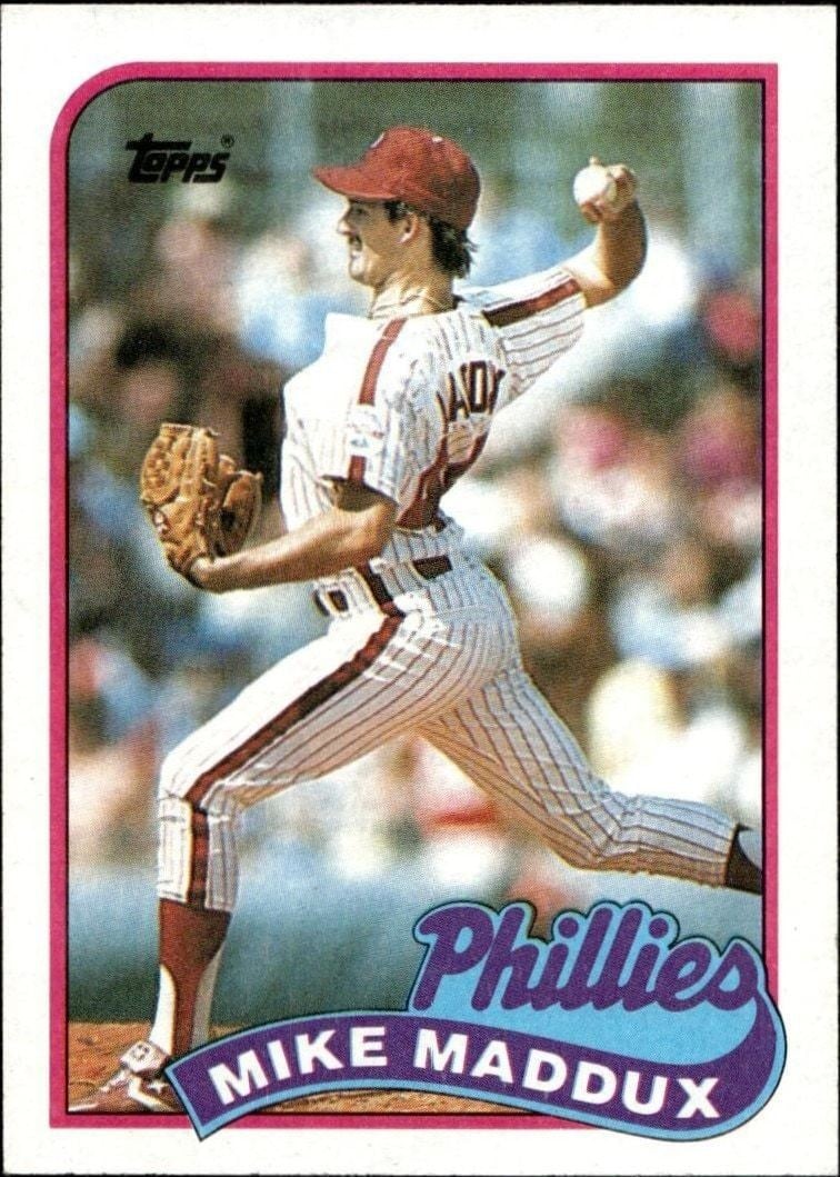 Mike Maddux 1989 Topps #39 Baseball Trading Card - Front 1989 Topps Mike Maddux #39 baseball trading card front