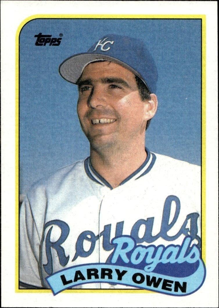Larry Owen 1989 Topps #87 Baseball Trading Card - Front 1989 Topps Larry Owen #87 baseball trading card front