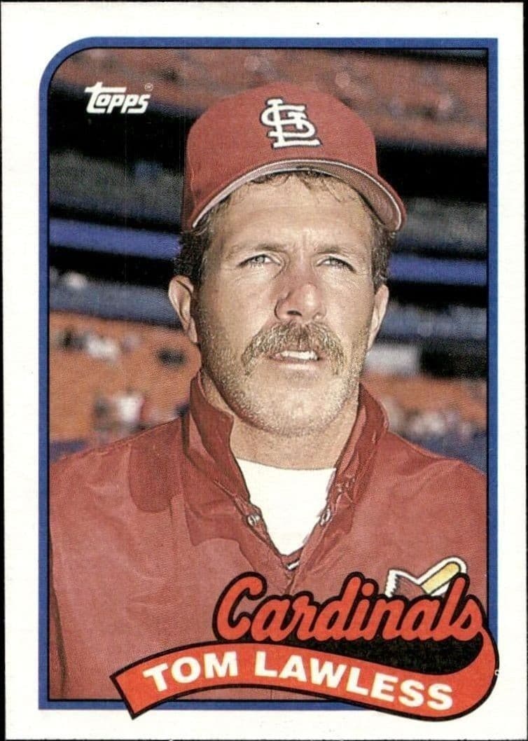 1989 Topps Tom Lawless #312 trading card