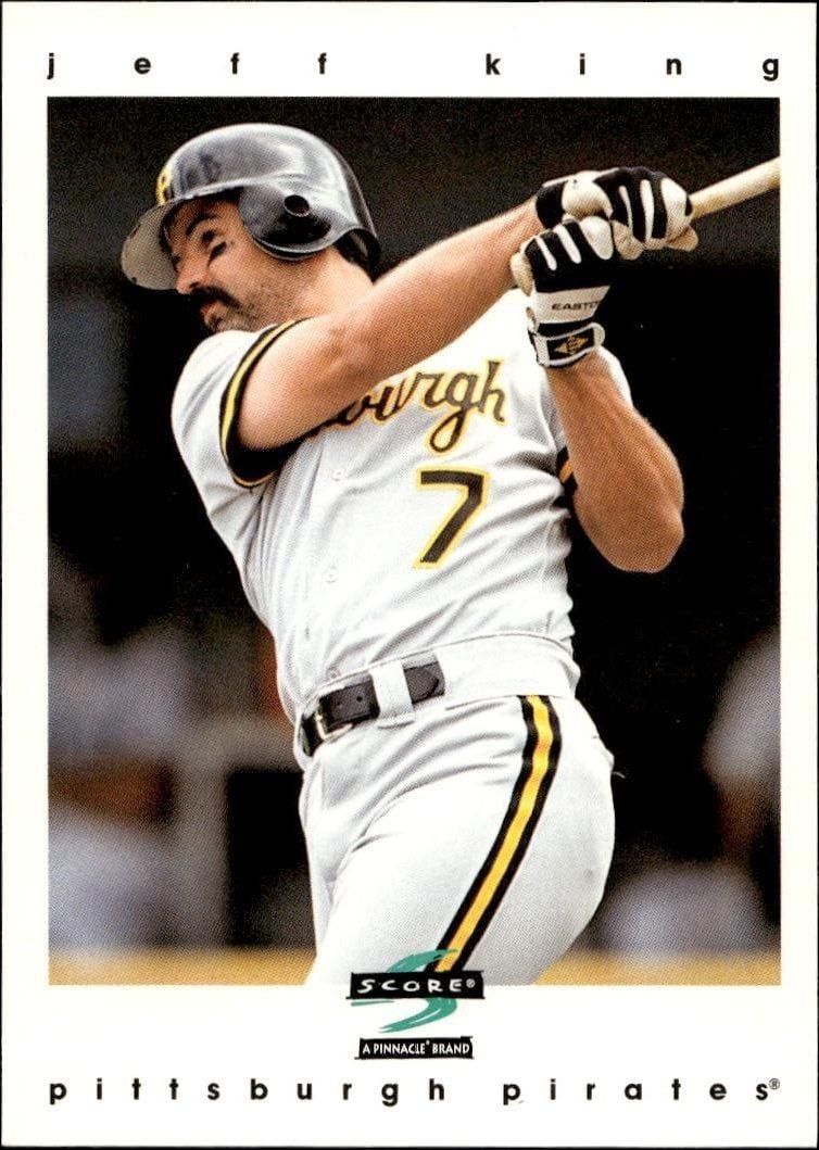Jeff King 1997 Pinnacle Score #17 Baseball Trading Card - Front 1997 Pinnacle Score Jeff King #17 baseball trading card front