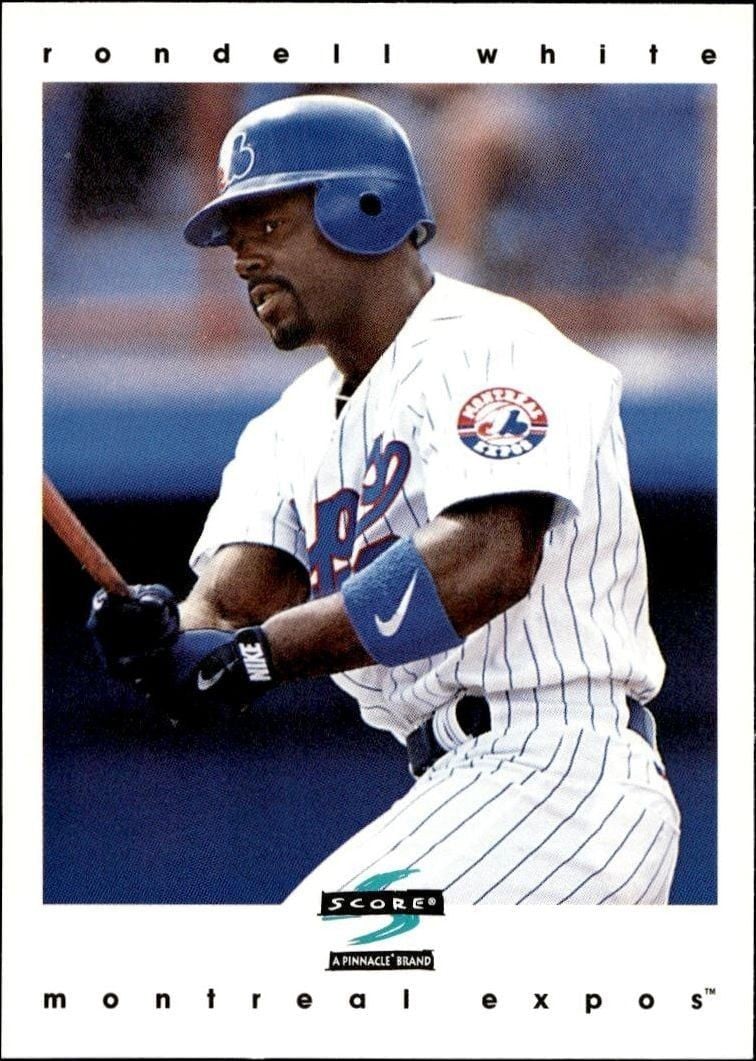 Rondell White 1997 Pinnacle Score #413 Baseball Trading Card - Front 1997 Pinnacle Score Rondell White #413 baseball trading card front