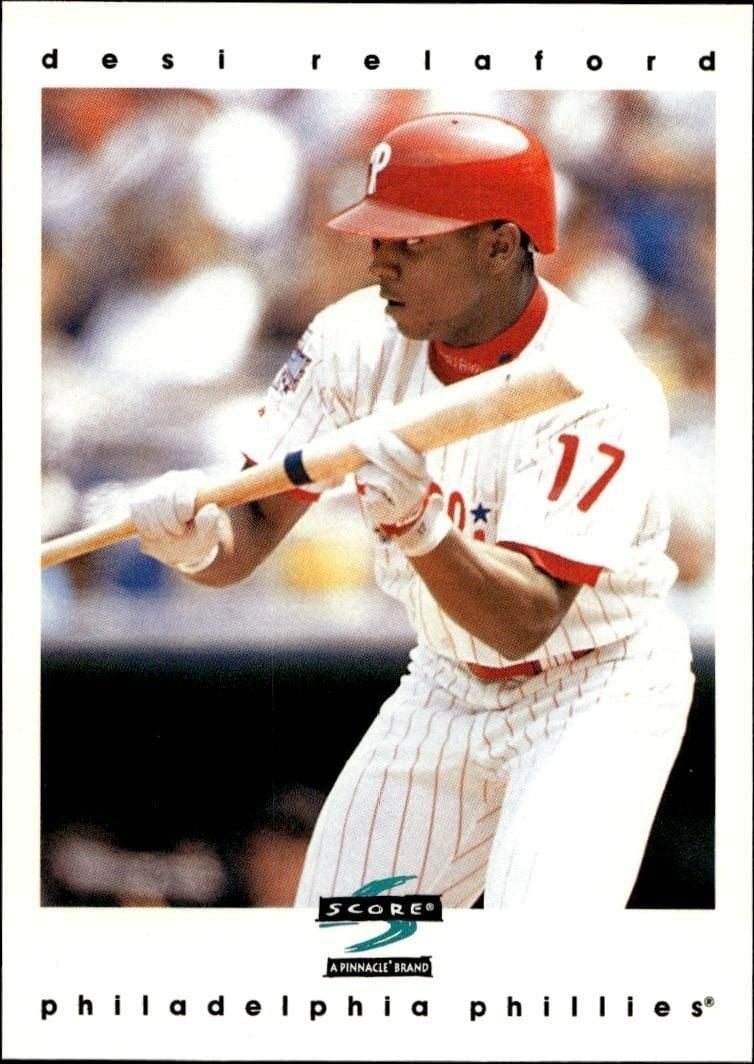 1997 Pinnacle Score Desi Relaford #298 trading card