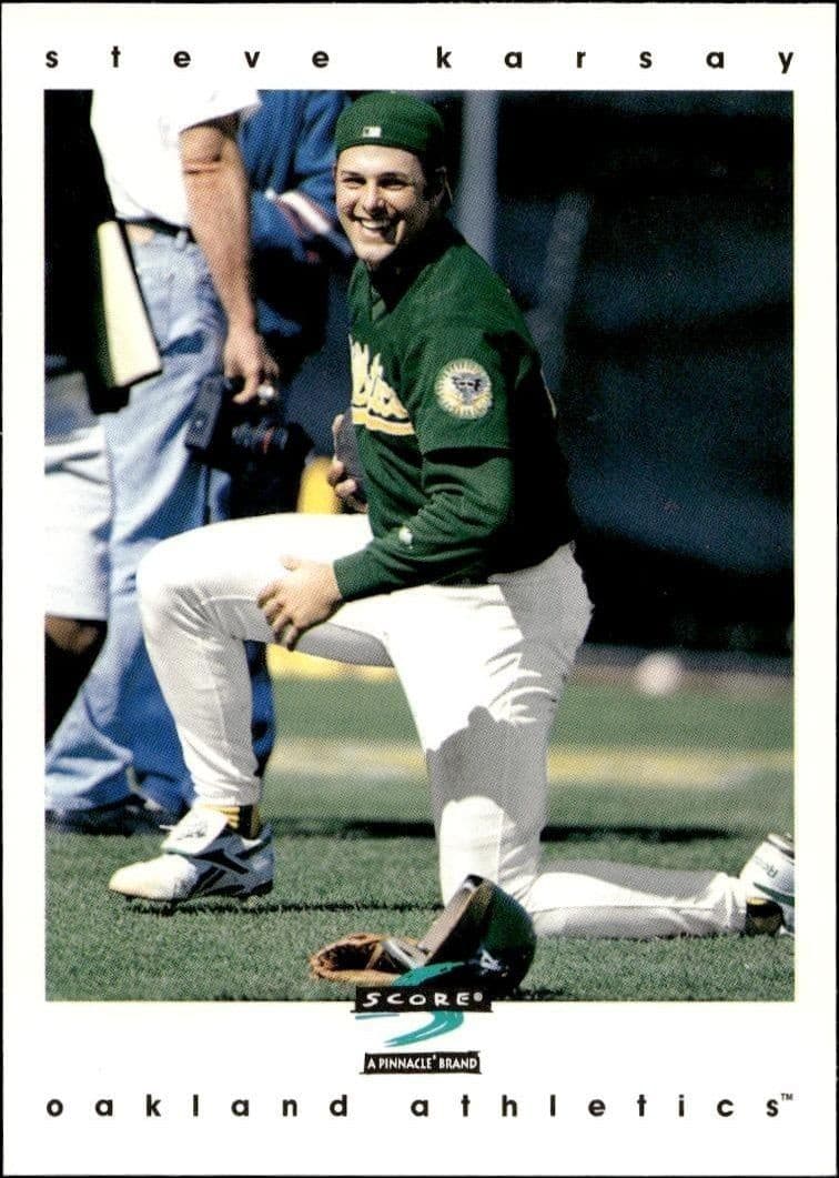 1997 Pinnacle Score Steve Karsay #375 trading card