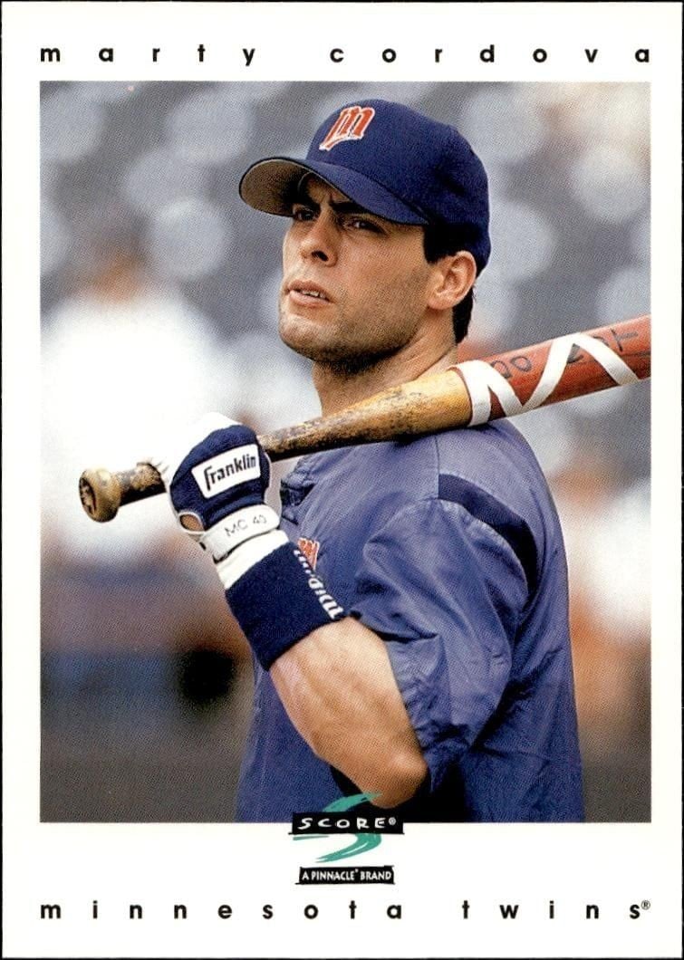 1997 Pinnacle Score Marty Cordova #34 trading card