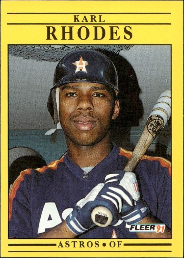 1991 Fleer Karl Rhodes #514 trading card