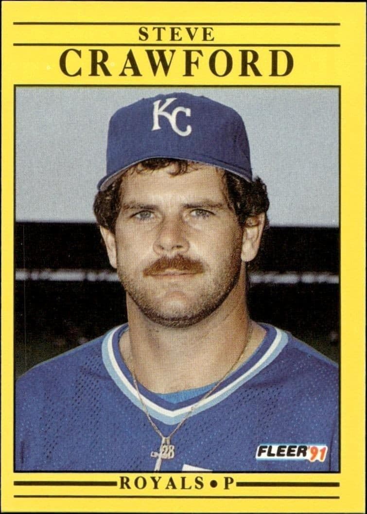 1991 Fleer Steve Crawford #554 trading card