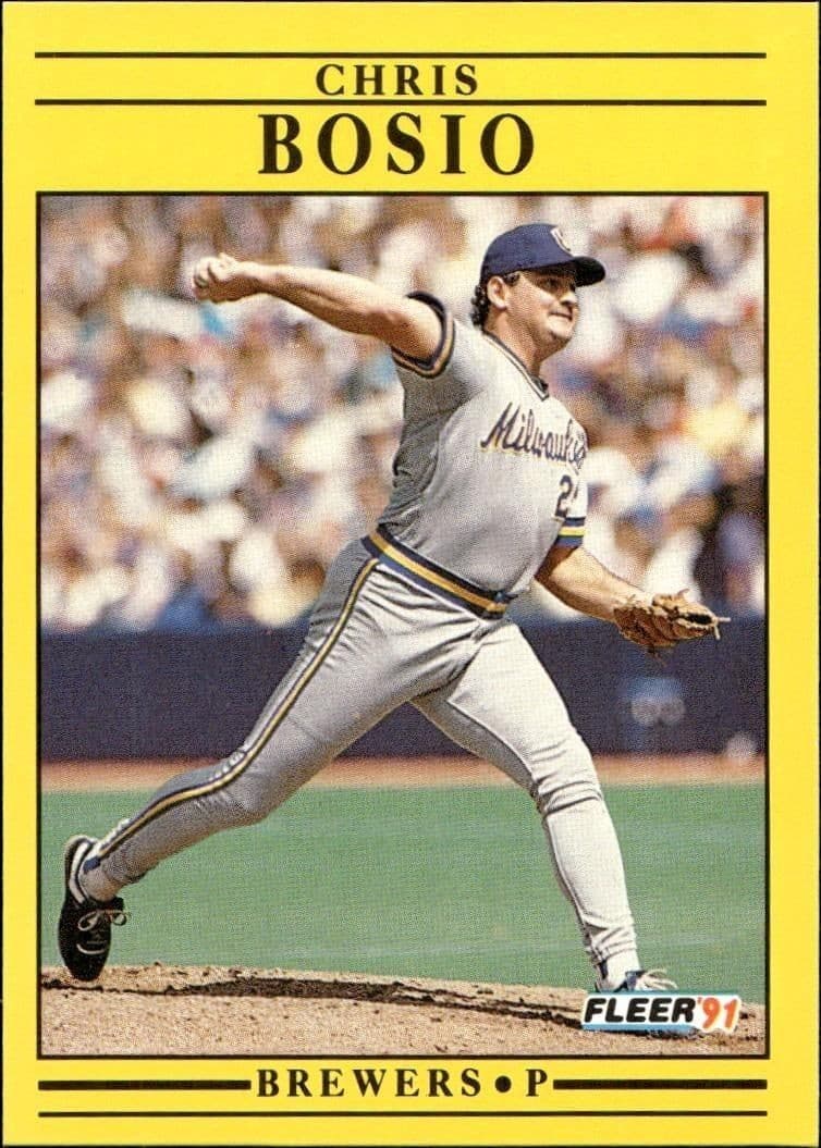 1991 Fleer Chris Bosio #576 trading card