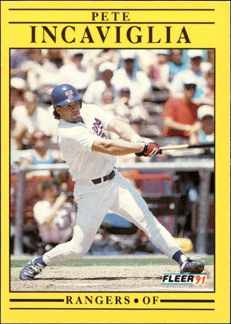 1991 Fleer Pete Incaviglia #290 trading card