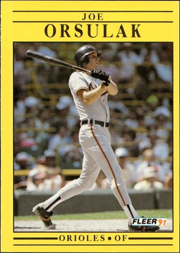 1991 Fleer Joe Orsulak #487 trading card