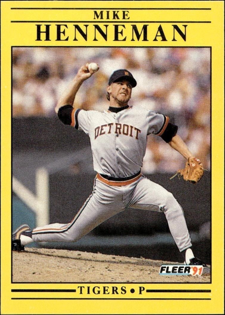 1991 Fleer Mike Henneman #340 trading card